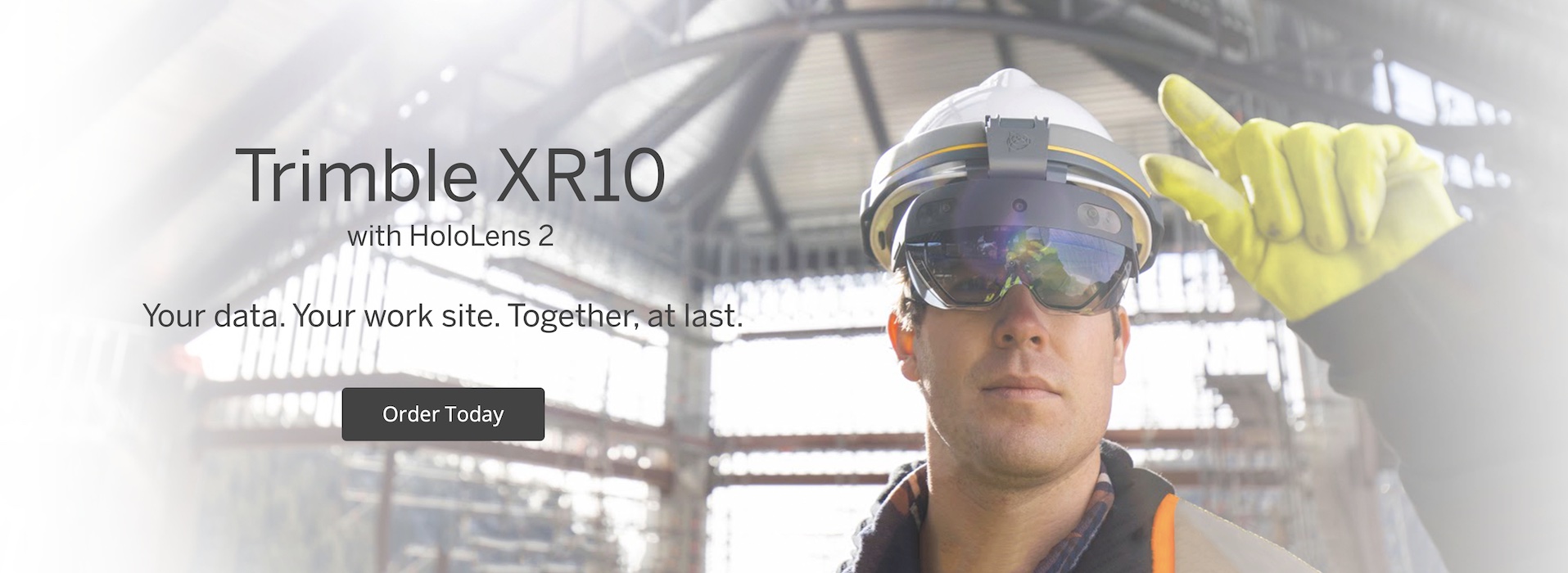 Trimble XR10 Mixed Reality สุดล้ำ สำหรับตรวจหน้างาน