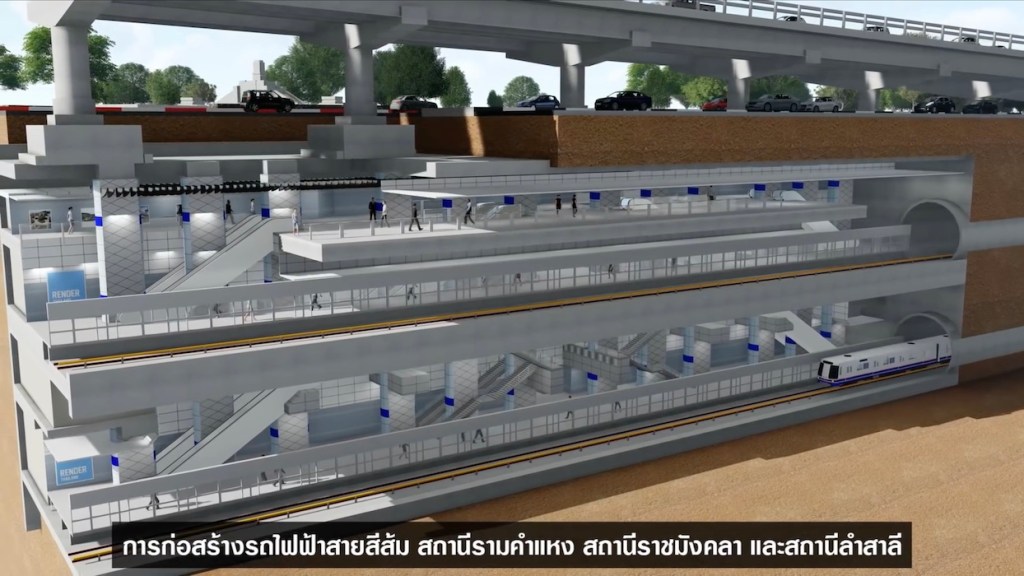 ขั้นตอนการก่อสร้างสถานีสีลม 4D Simulation