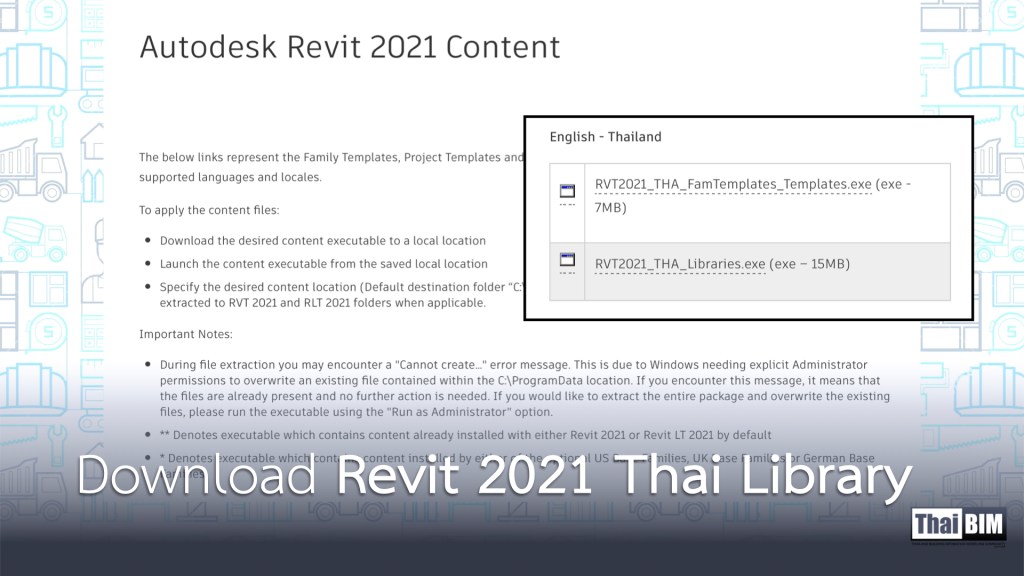 Download Revit 2021 Thai&nbsp;Library