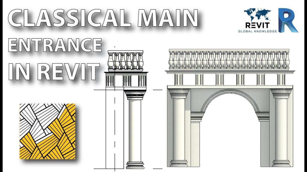 วิธีสร้างเสา,ซุ้มประตูแบบโรมันใน Revit