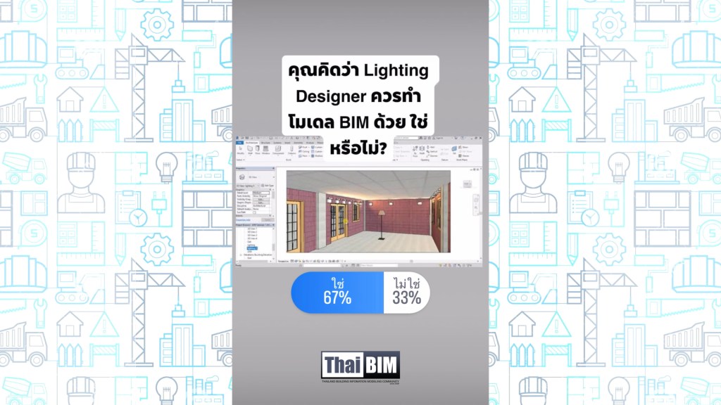 ผลโพล: คุณคิดว่า Lighting Designer ควรทำโมเดล BIM ด้วย&nbsp;ใช่หรือไม่?