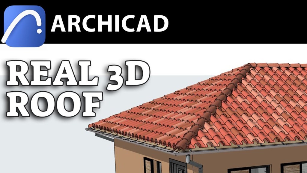วิธีเขียนกระเบื้องหลังคาแบบเป็นแผ่นๆ ใน ArchiCAD