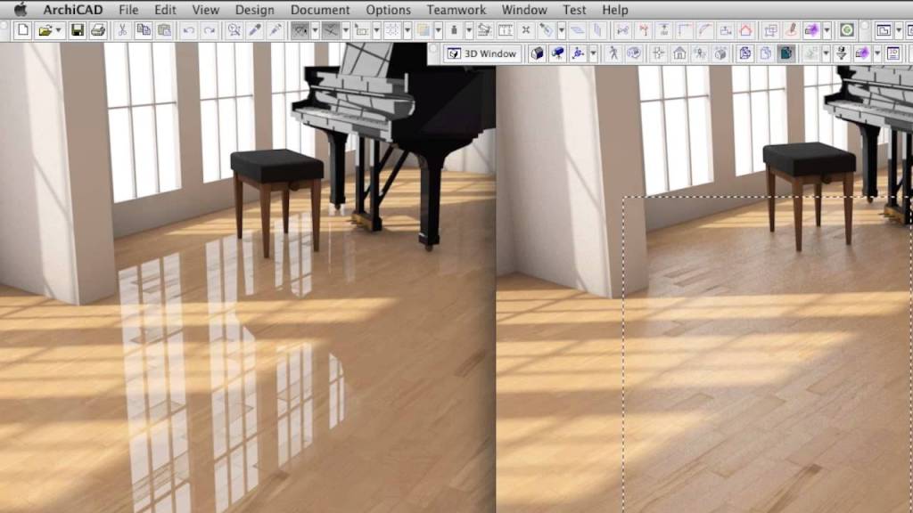 วิธีเรนเดอร์ลายไม้ให้ดูแพงใน ArchiCAD