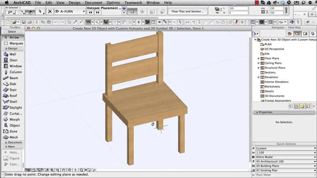 วิธีสร้าง 3D Object ใน ArchiCAD&nbsp;เบื้องต้น