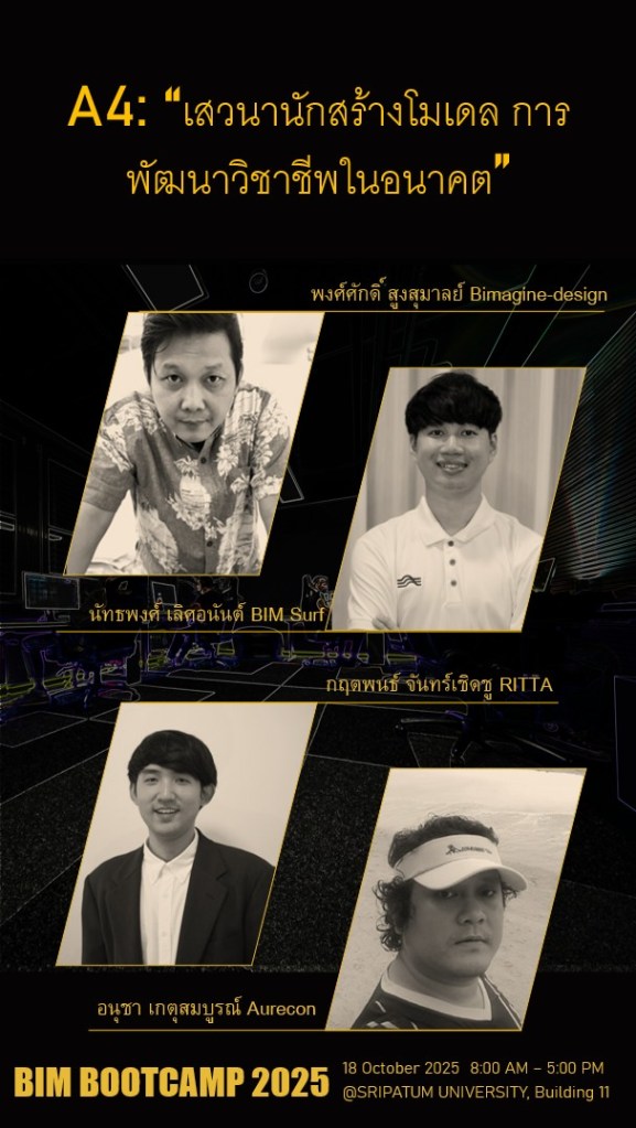 A4 : เสวนานักสร้างโมเดล การพัฒนาวิชาชีพในอนาคต